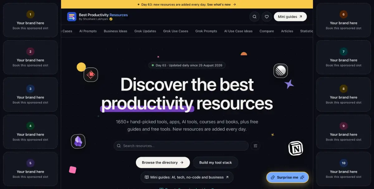 Best Productivity Resources screenshot 2