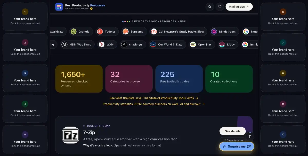 Best Productivity Resources screenshot 3