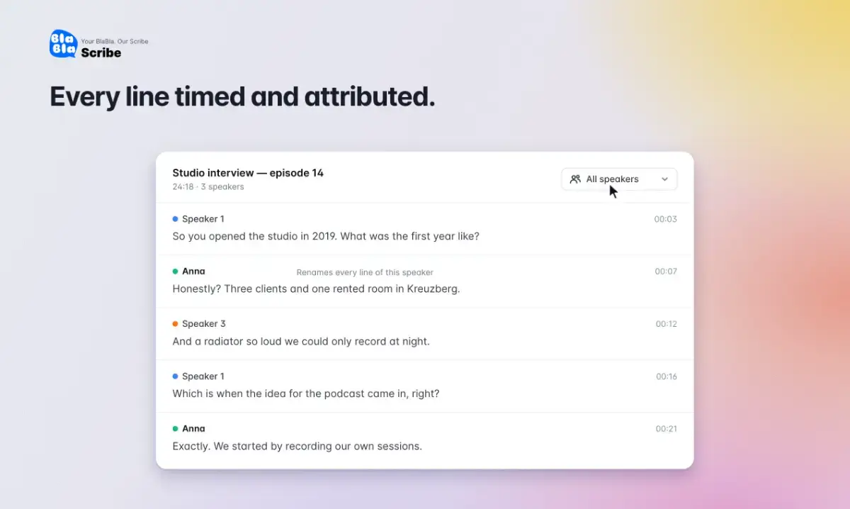 BlaBlaScribe screenshot 3