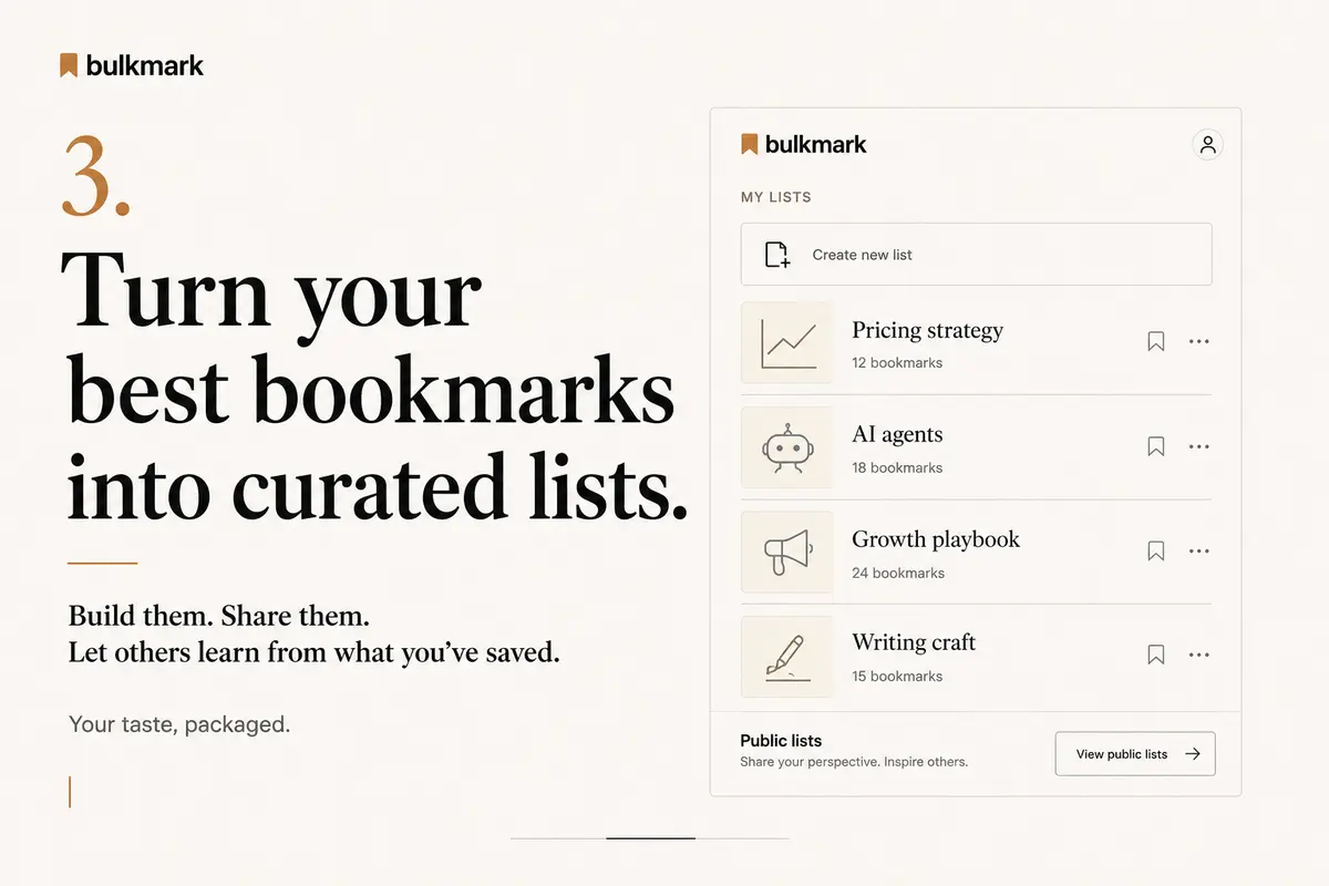 Bulkmark - Twitter/X bookmarks screenshot 4