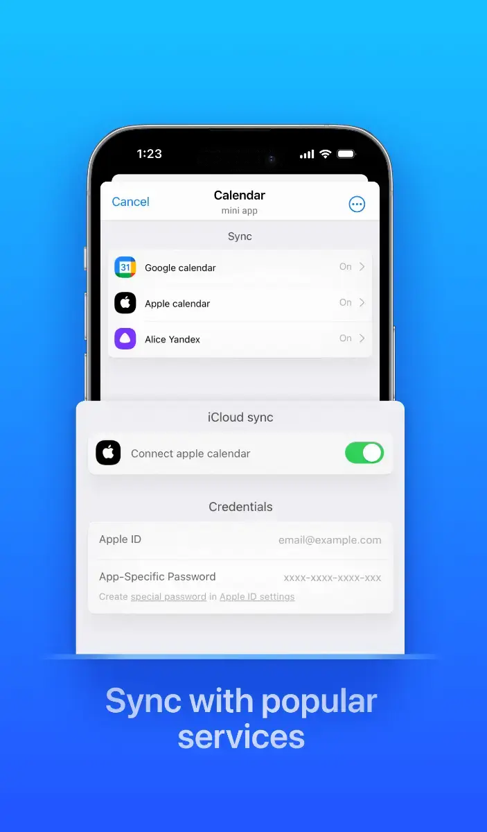Calendar screenshot 2