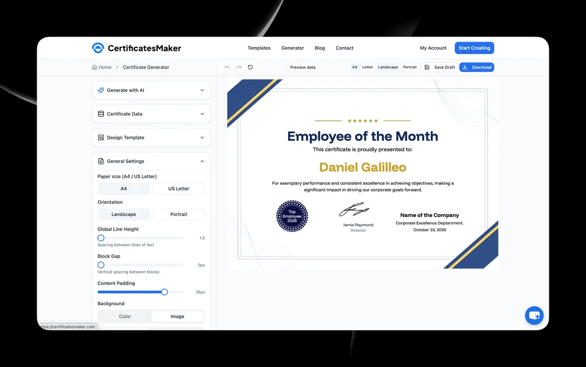 CertificatesMaker screenshot 2