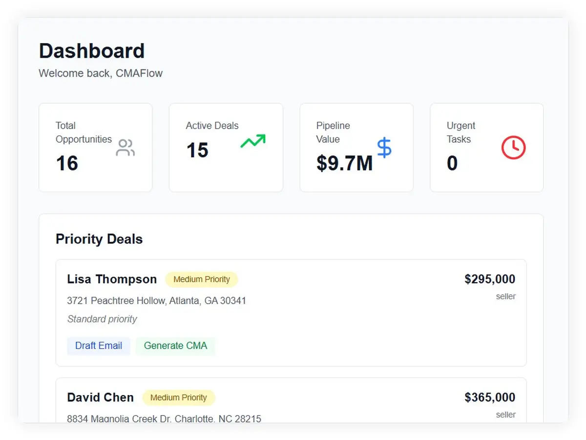 CMAflow screenshot 2
