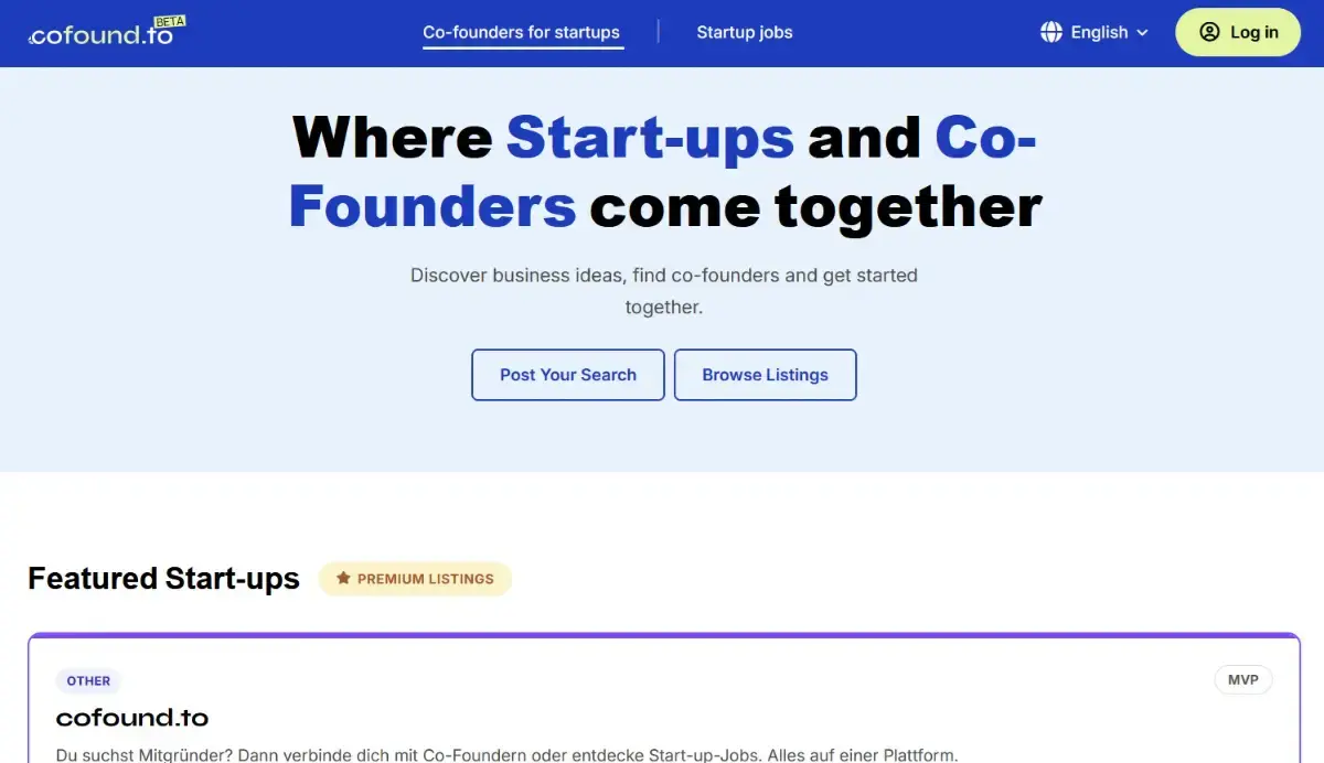 cofound.to screenshot 2