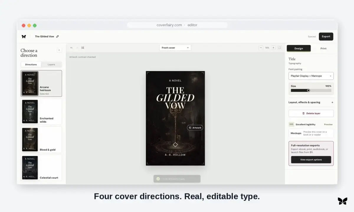Coverfairy screenshot 2