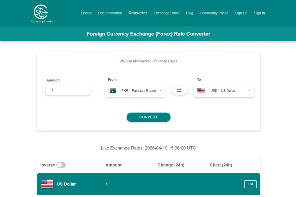 CurrencyFreaks screenshot 2
