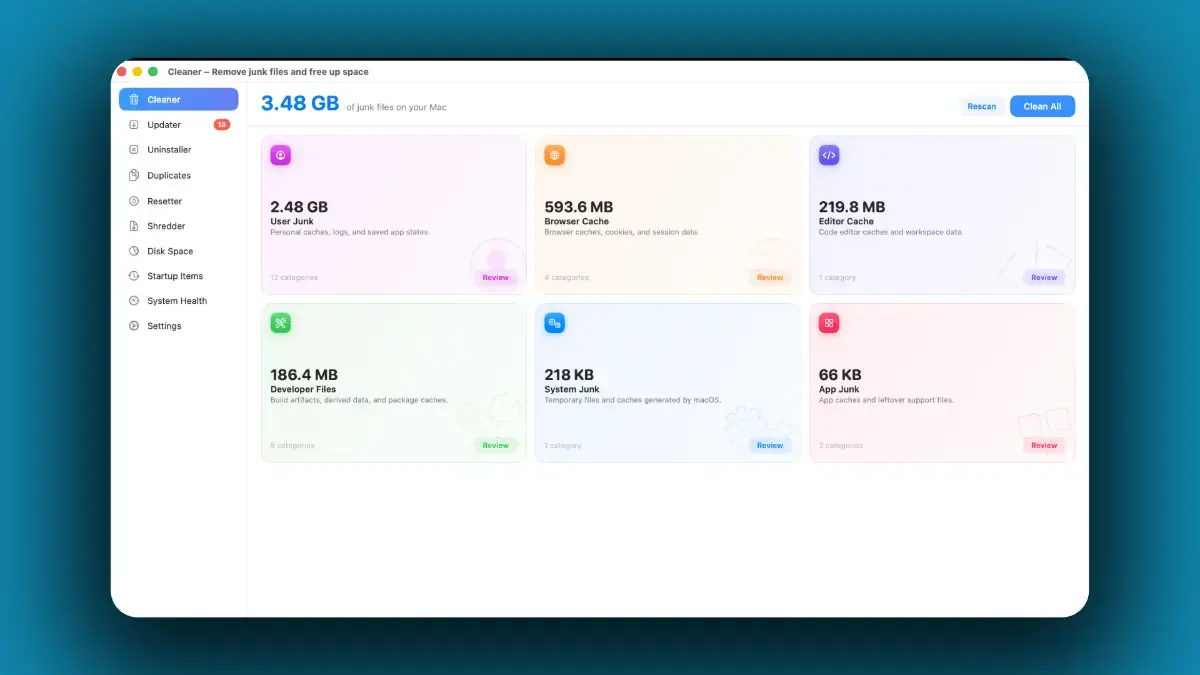 DeepCleanMac screenshot 2