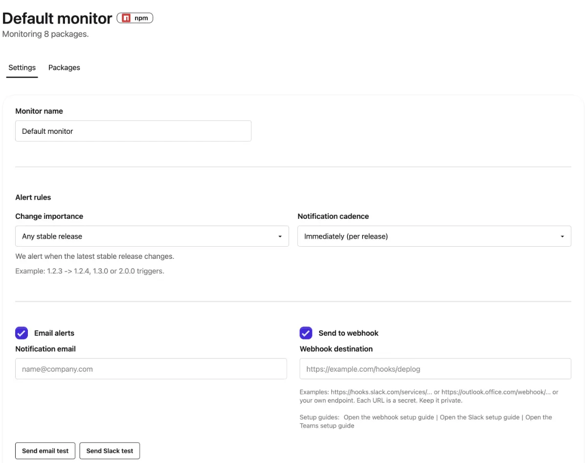 DepLog screenshot 3