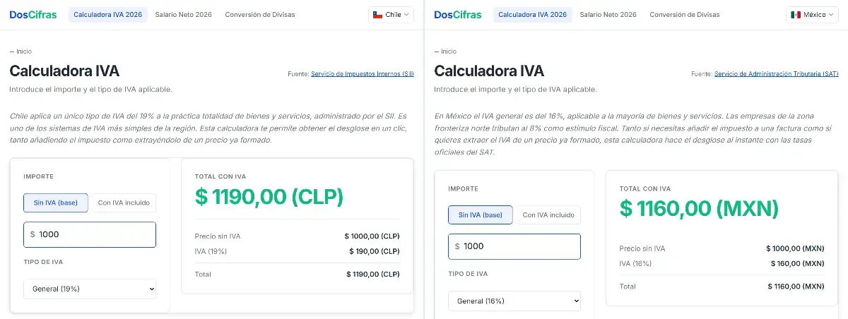 DosCifras screenshot 2