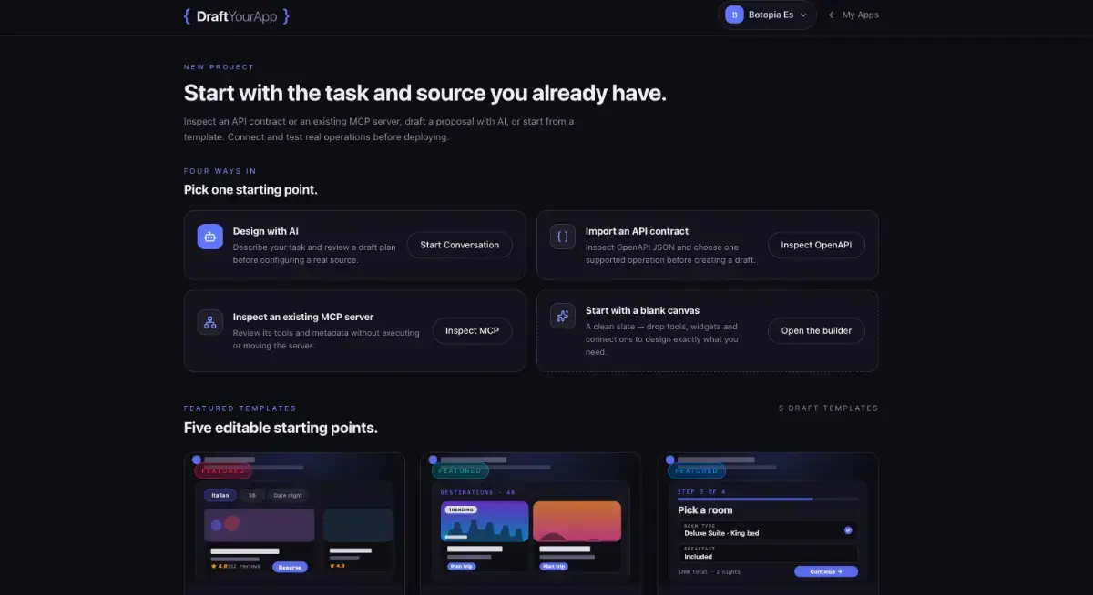 DraftYourApp screenshot 2