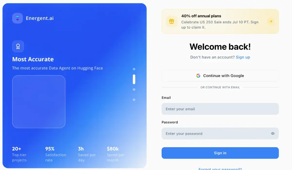 energent.ai screenshot 2