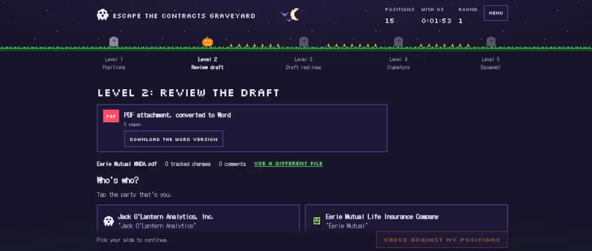 Escape the Contracts Graveyard screenshot 2
