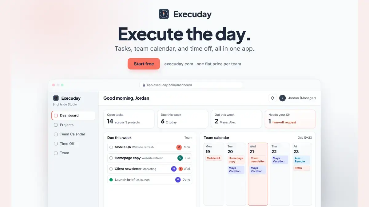 Execuday screenshot 2