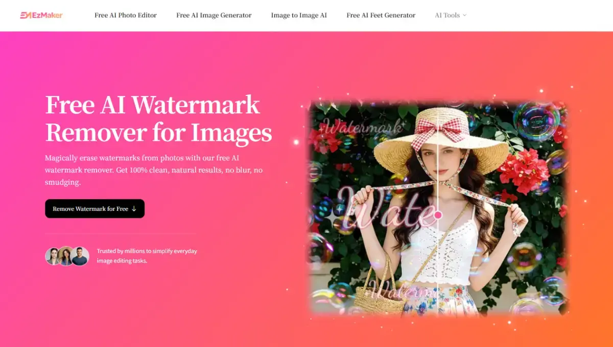AI Watermark Remover - EzMaker screenshot 1