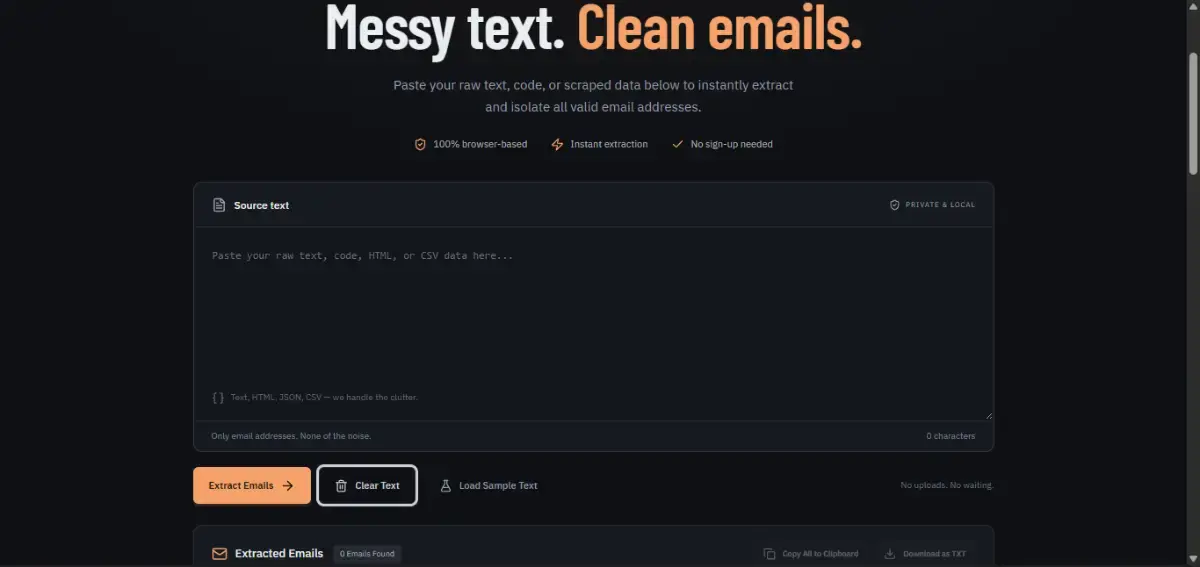 Fast Email Extractor App screenshot 2