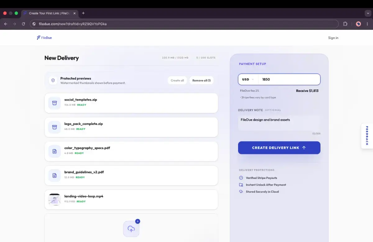 FileDue screenshot 2