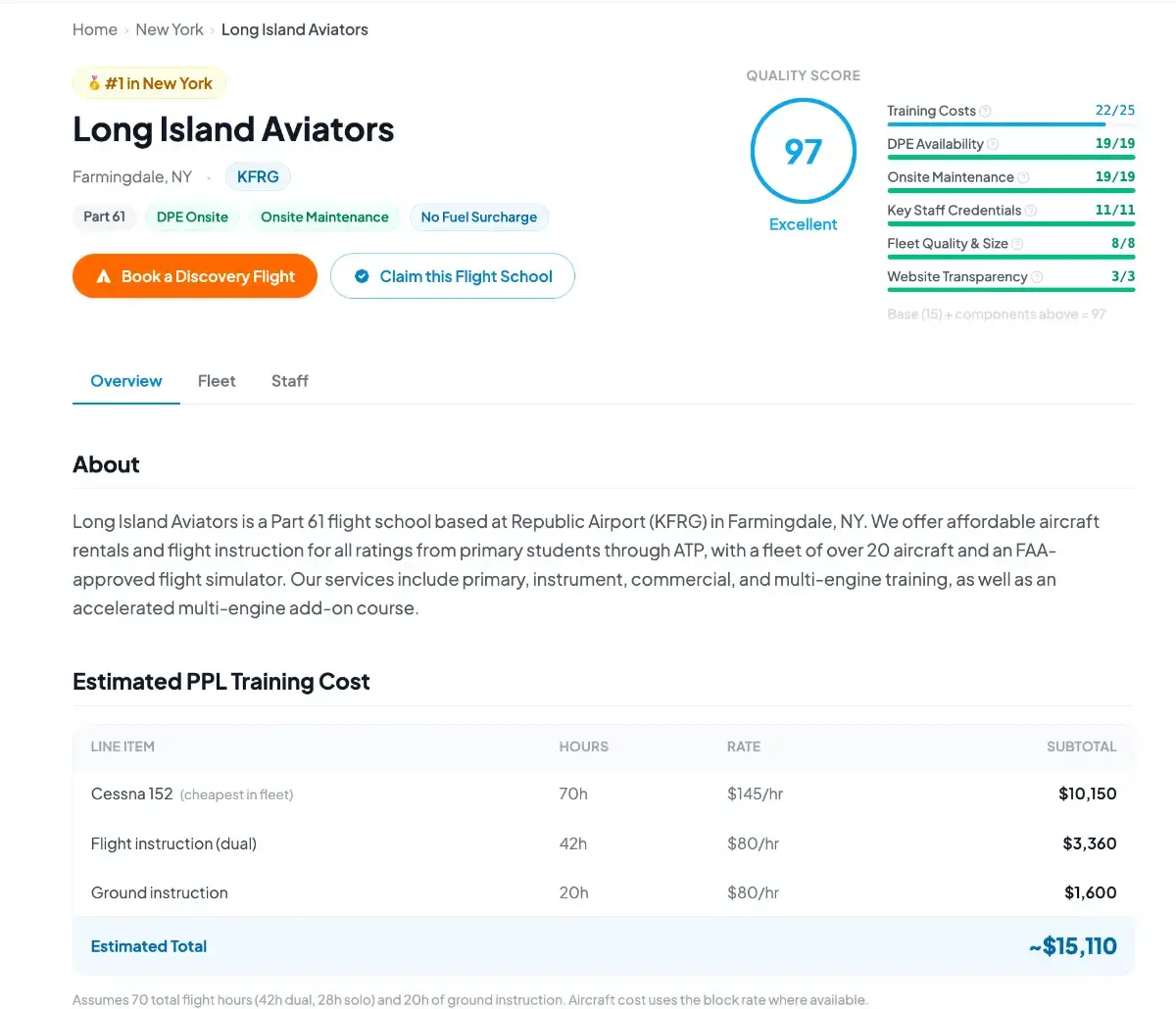 flightschools.fyi screenshot 3