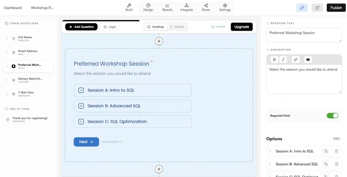 FlowyForm screenshot 2