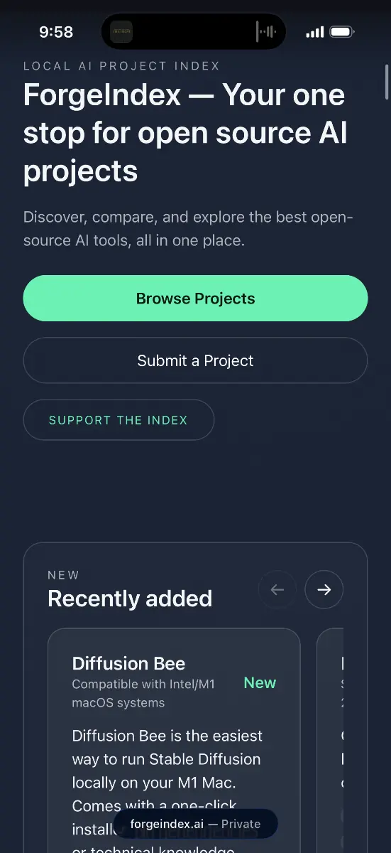 ForgeIndex screenshot 1