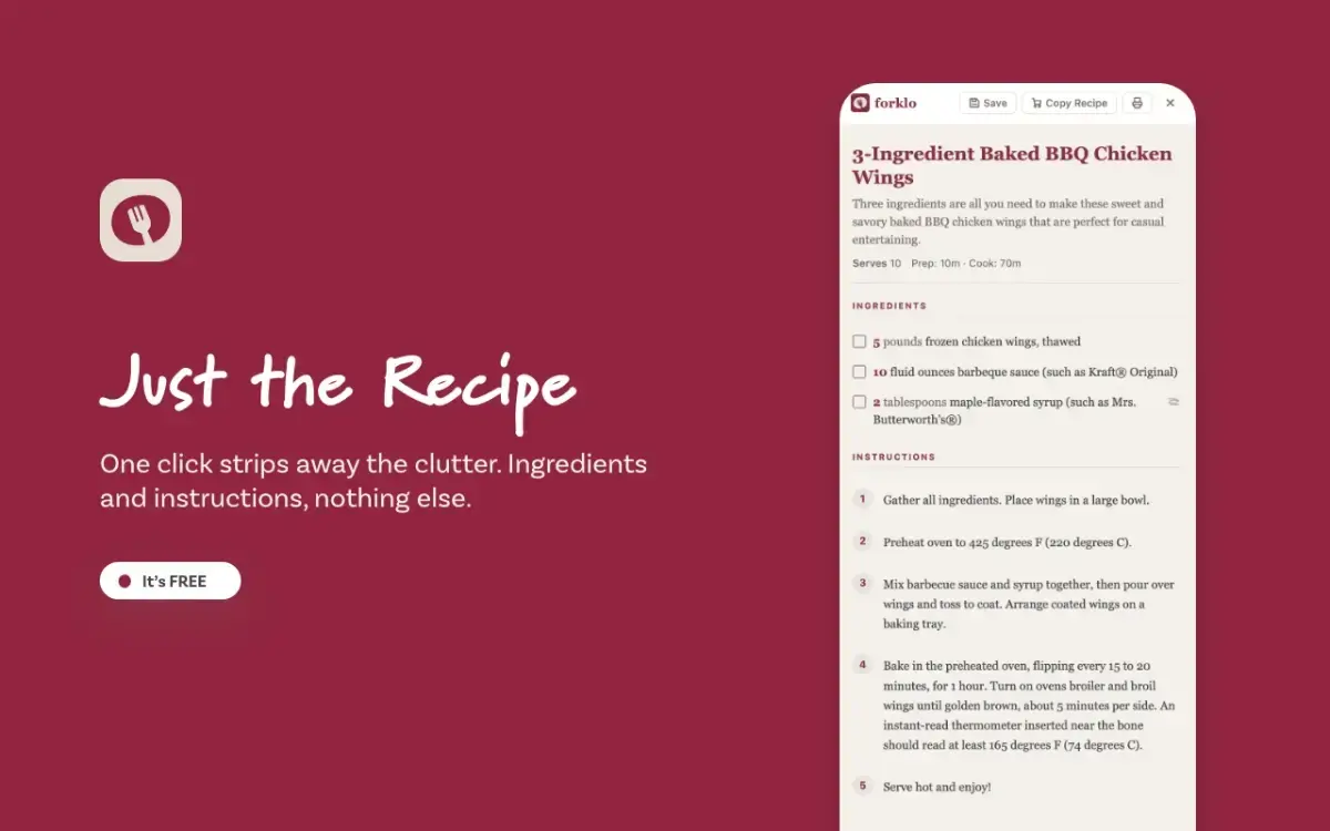 Forklo — Just the Recipe screenshot 2