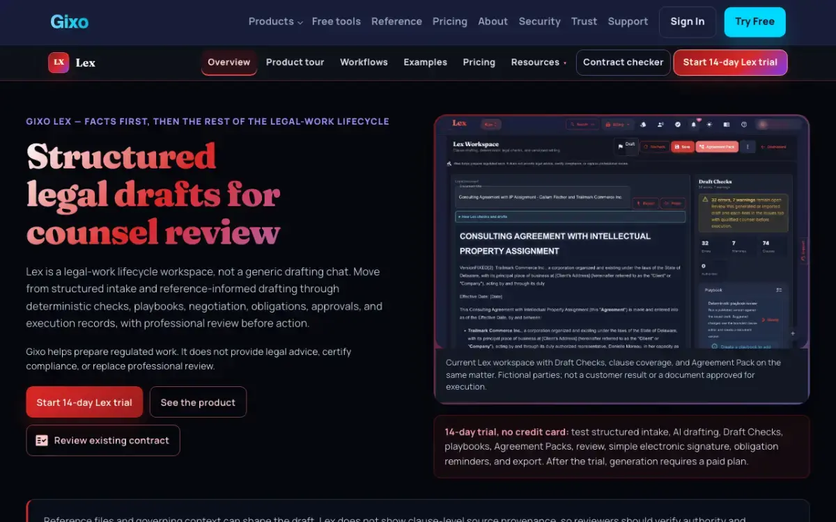 Gixo Lex screenshot 2