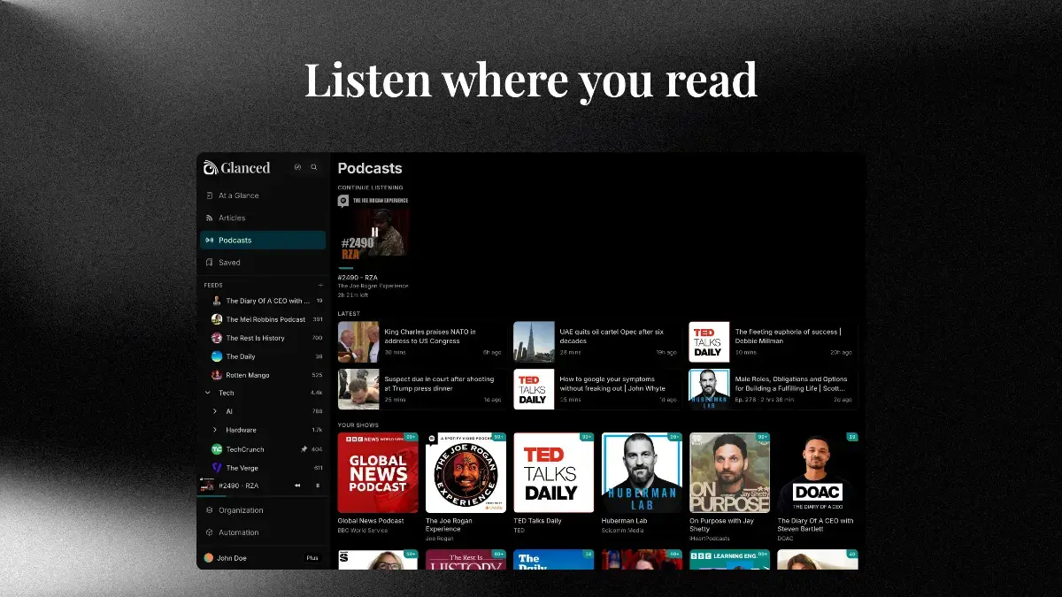 Glanced screenshot 3