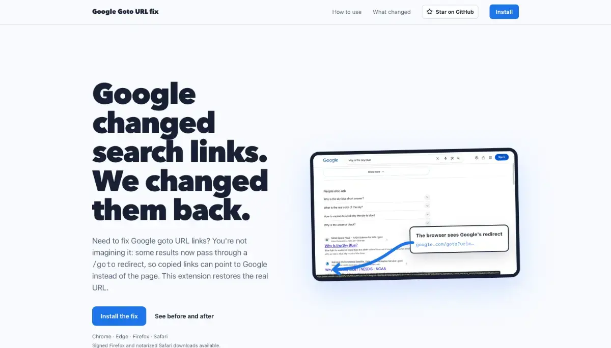 GoogleGotoUrl screenshot 3