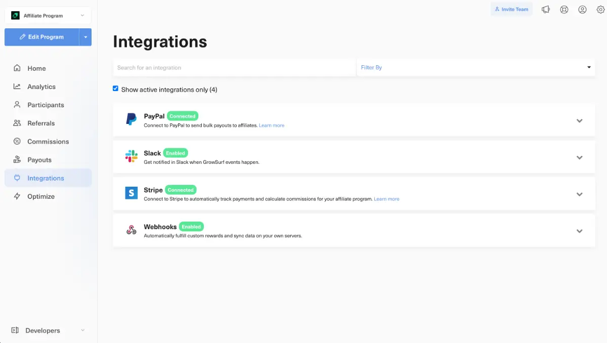 GrowSurf - Affiliate Software screenshot 3