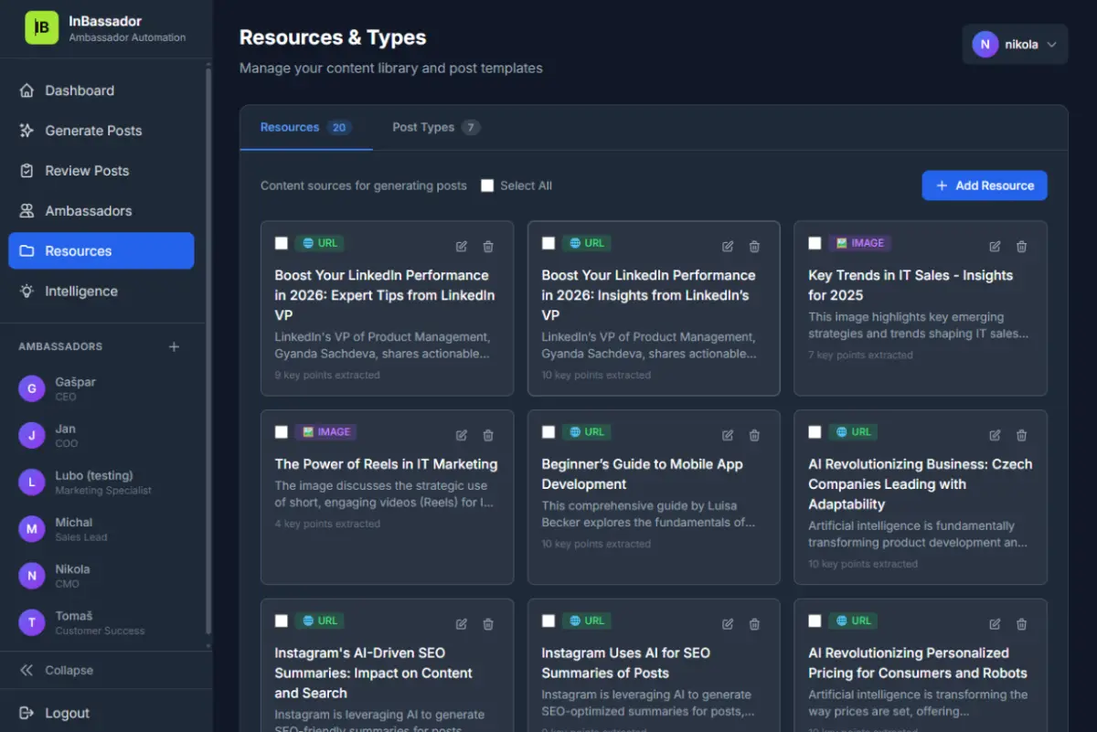 InBassador screenshot 2