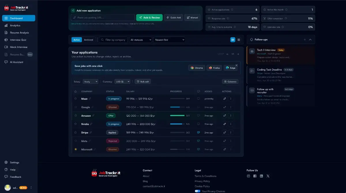 JobTrackr.it screenshot 2