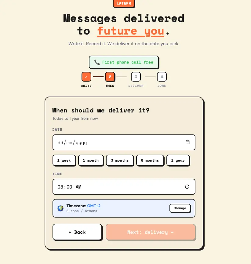 laterr.app screenshot 3