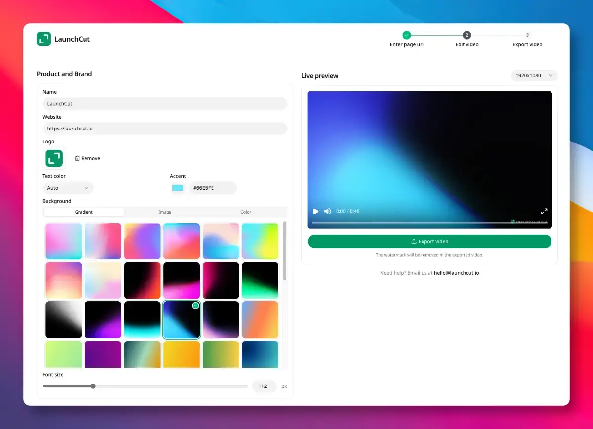 LaunchCut screenshot 2