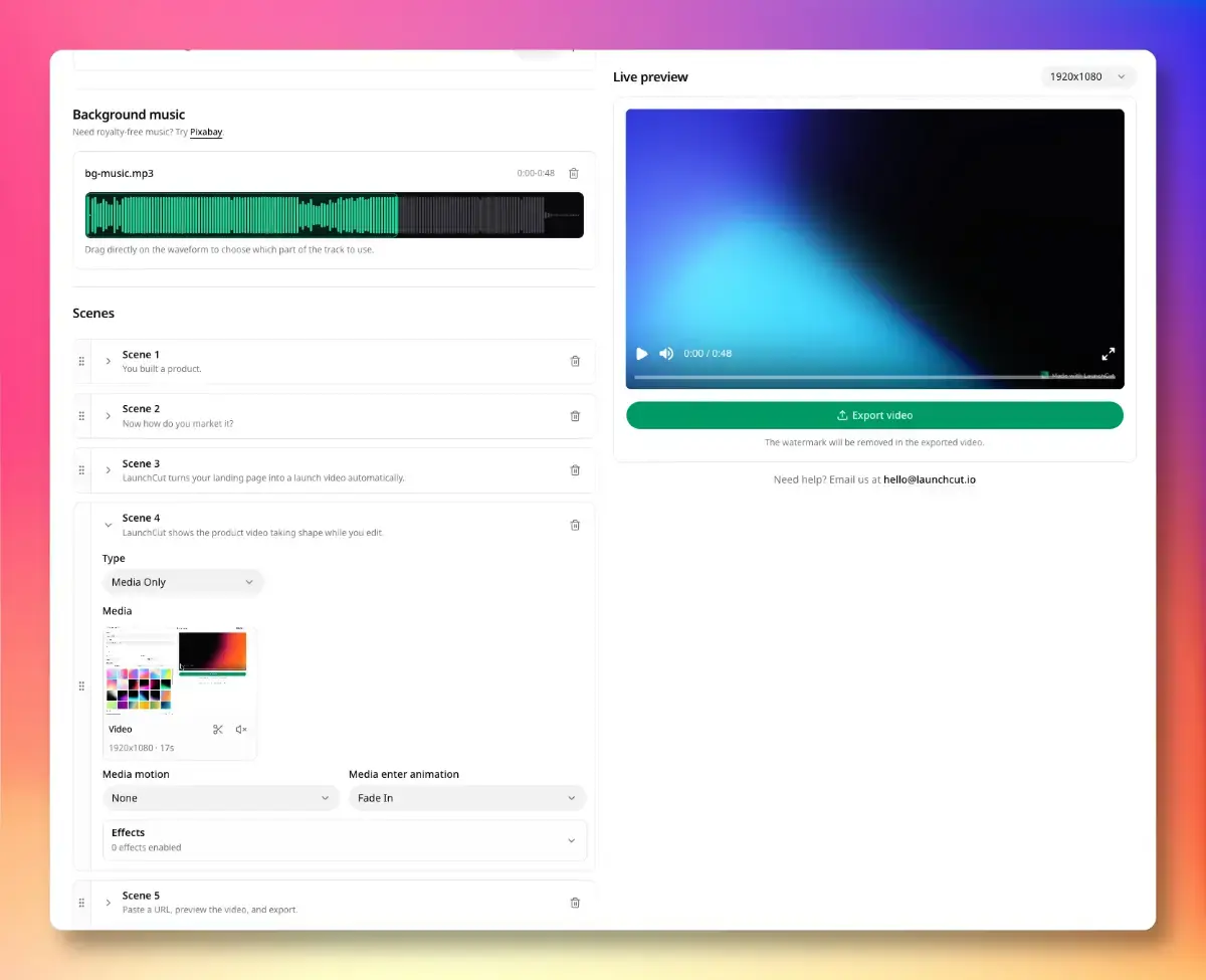 LaunchCut screenshot 3