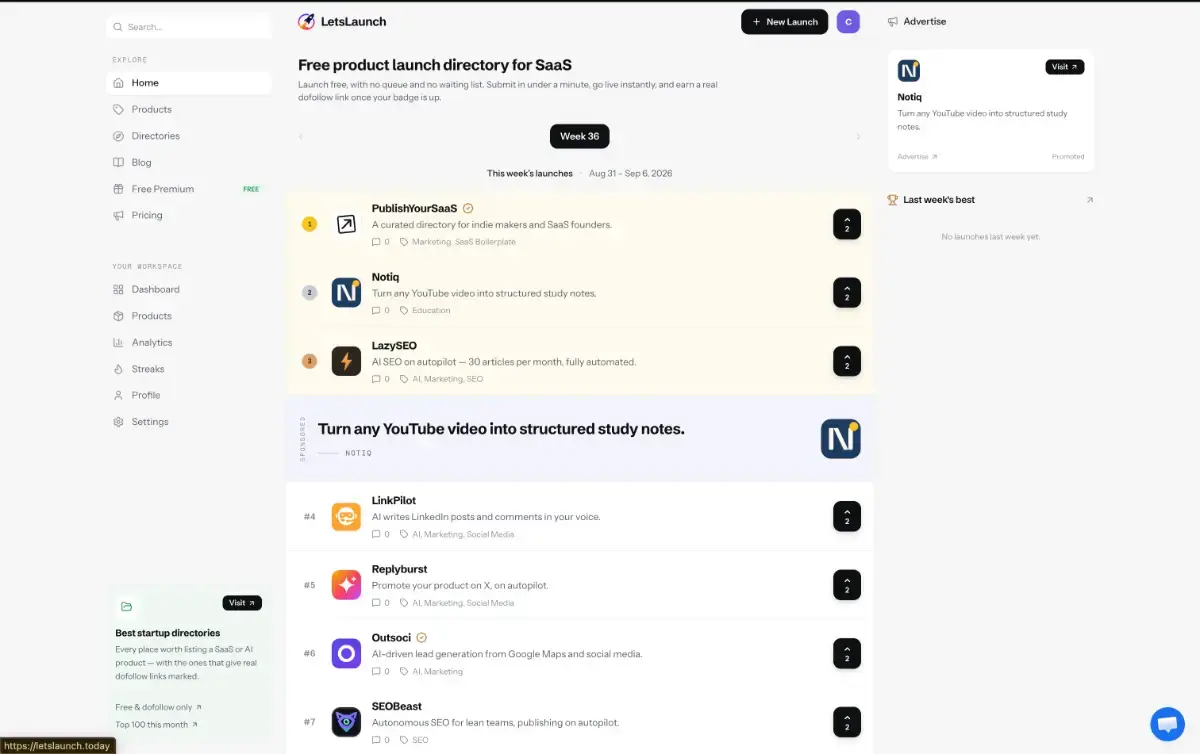 LetsLaunchToday screenshot 2