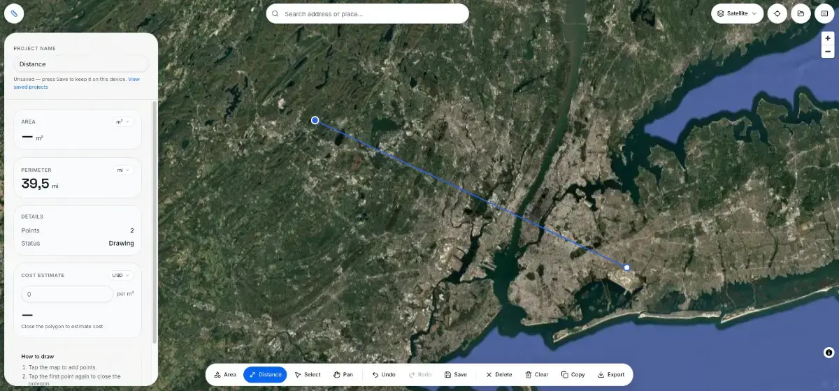 Maps Measure screenshot 4
