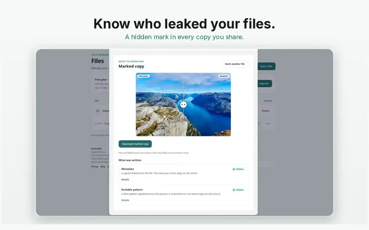 Markedfile screenshot 2