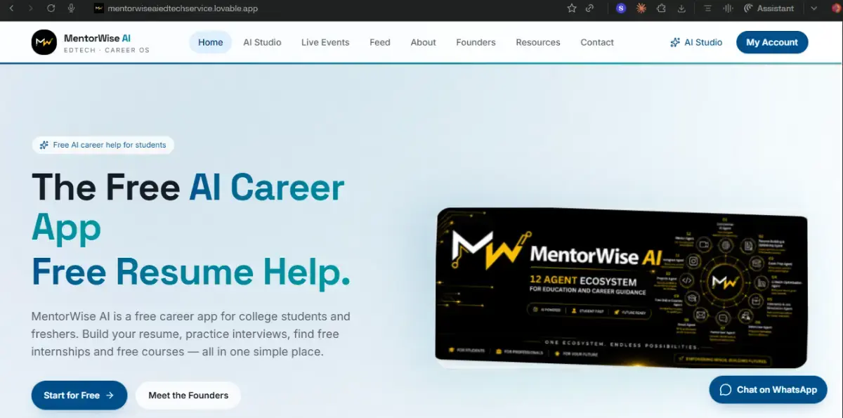 MentorWise AI screenshot 2