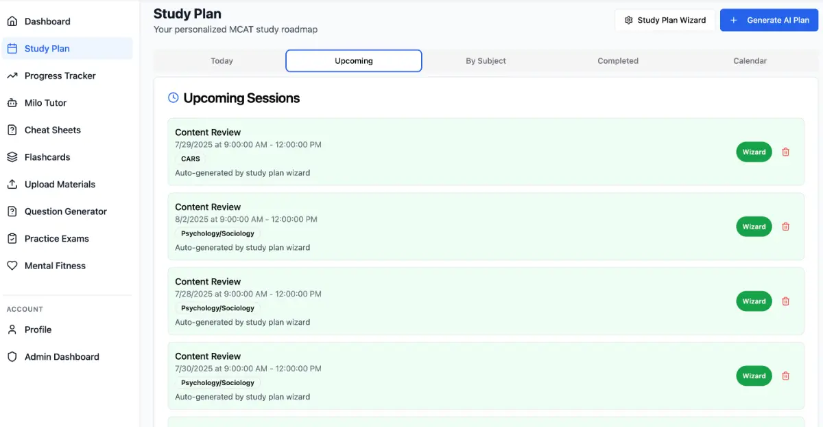 Milo MCAT Prep screenshot 2