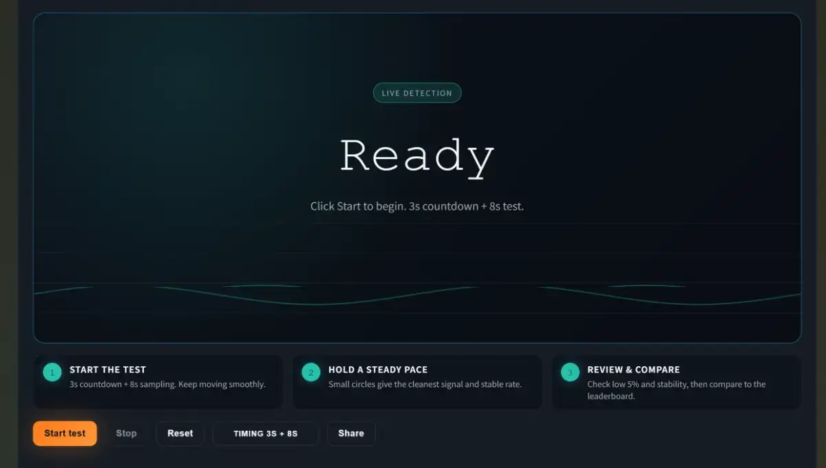 Mouse Polling Rate Test screenshot 3