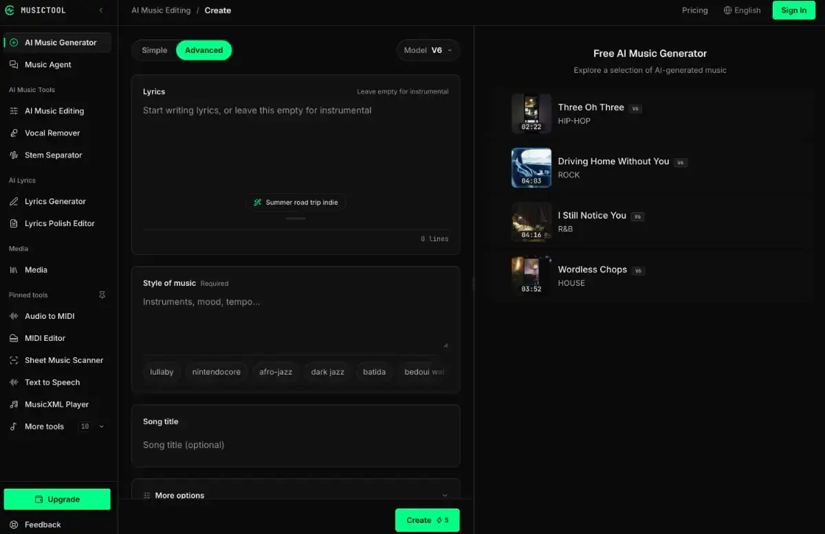 MUSICTOOL screenshot 2