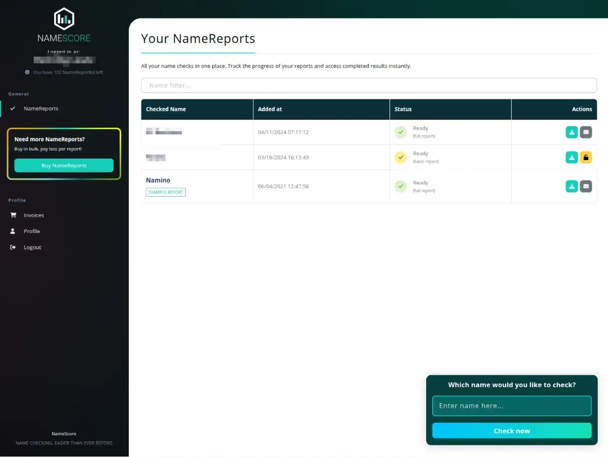 NameScore screenshot 3