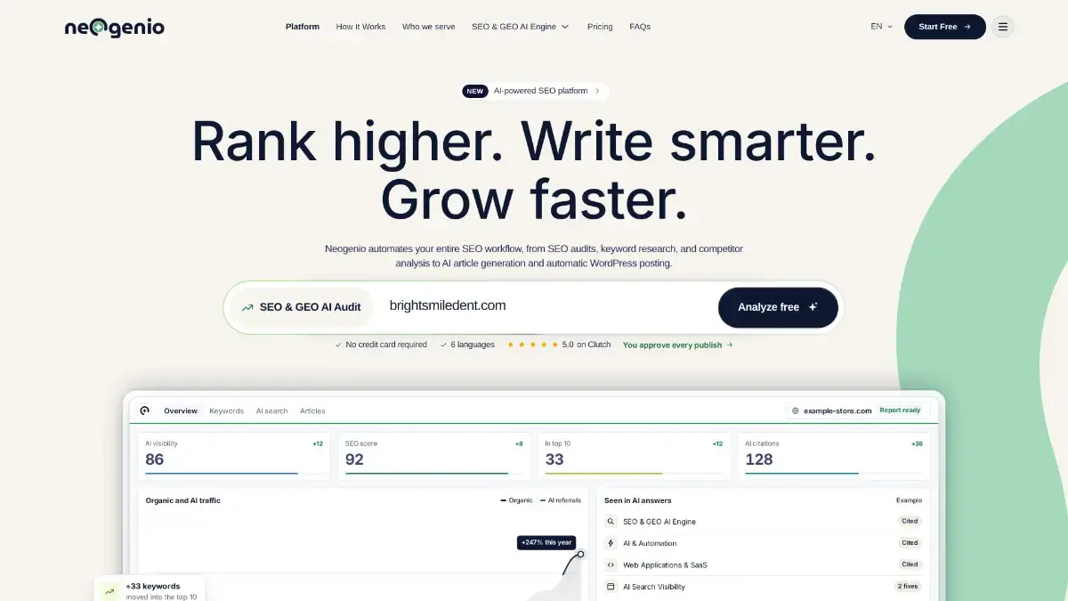 Neogenio SEO & GEO AI Engine screenshot 2