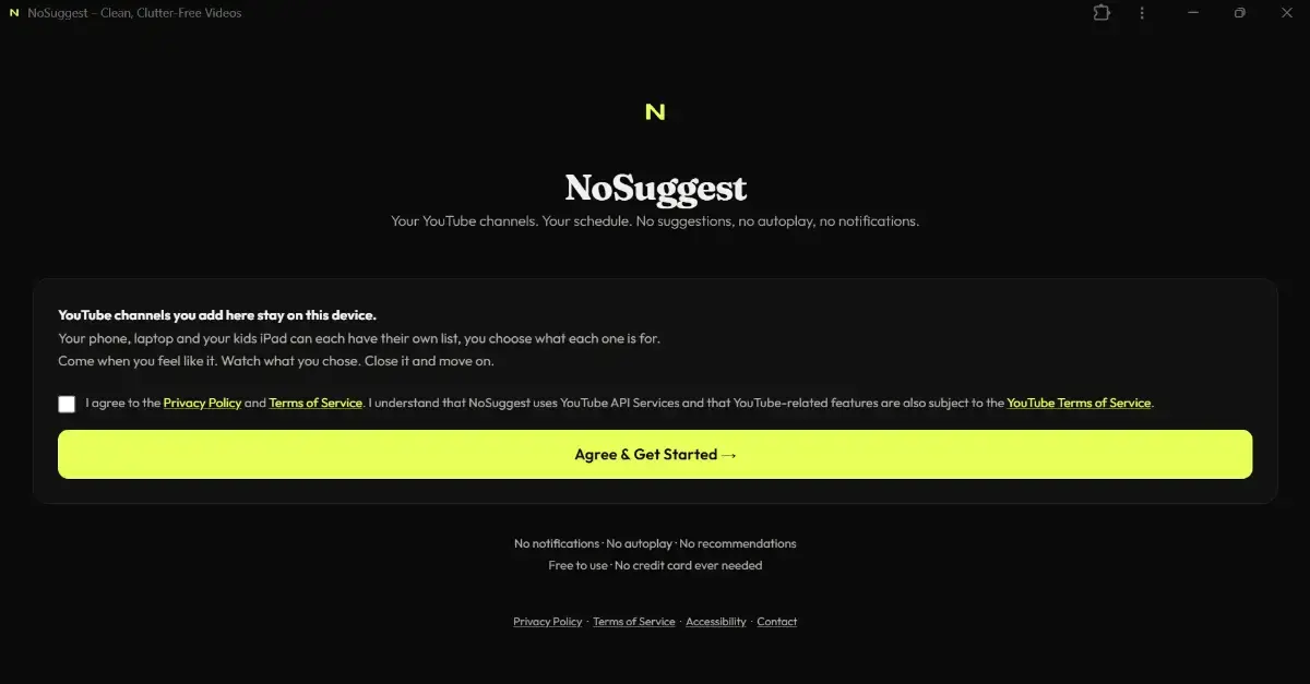 NoSuggest screenshot 3