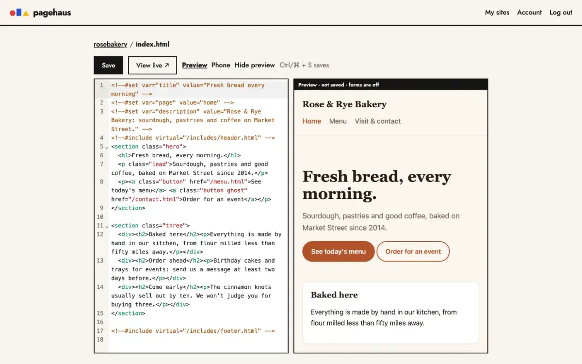 Pagehaus screenshot 2