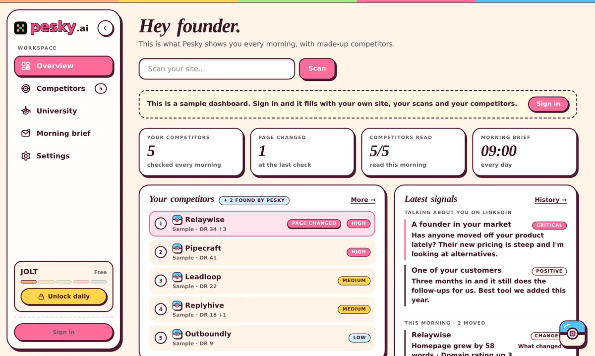 Pesky screenshot 3