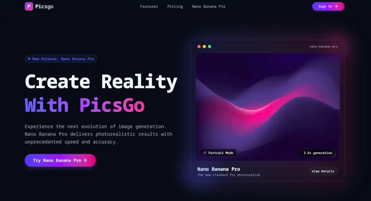 PicsGo screenshot 1