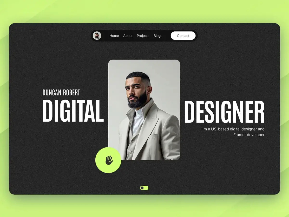 Portavia A modern portfolio template screenshot 2