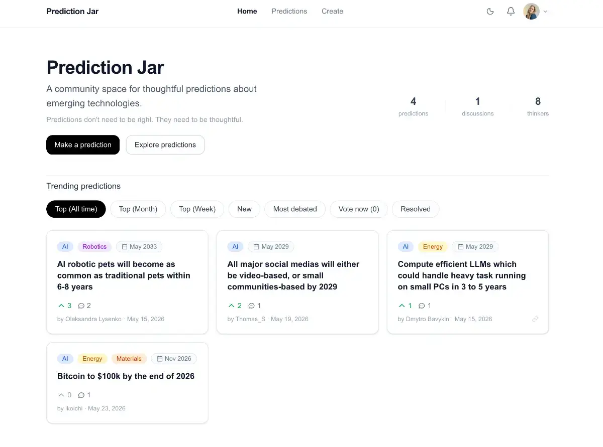 Prediction Jar screenshot 2