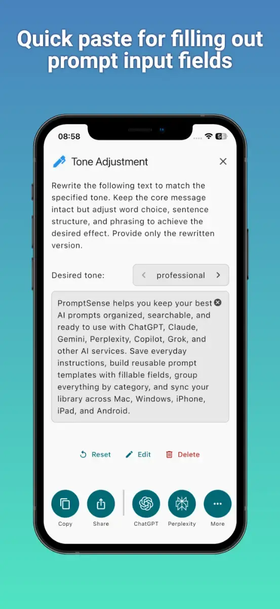 PromptSense screenshot 2