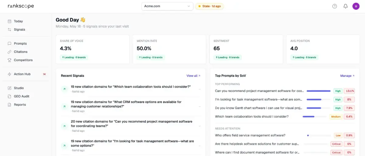 Rankscope AI screenshot 2